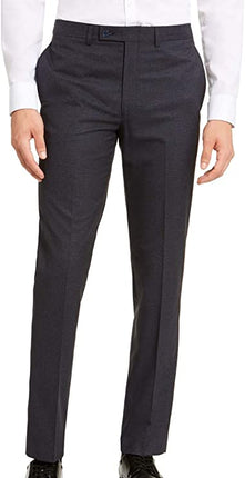 Calvin Klein Mens Dress Pants Blue Size 32X30 Slim Fit Wool Stretch