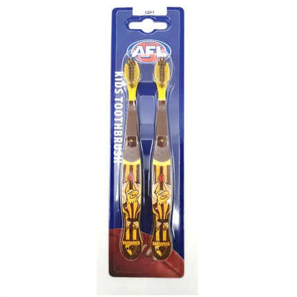 AFL Mascot Hawthorn Kids' Toothbrush 2pk - Soft
