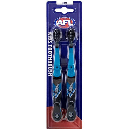 AFL Mascot Port Adelaide Kids' Toothbrush 2pk - Soft
