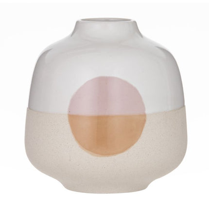 Amalfi Ekua Vessel White/Sand/Pink/Terracotta 16 x 16 x 17 cm