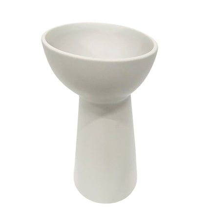 Amalfi Tilted Top Vessel White 12x12x23cm