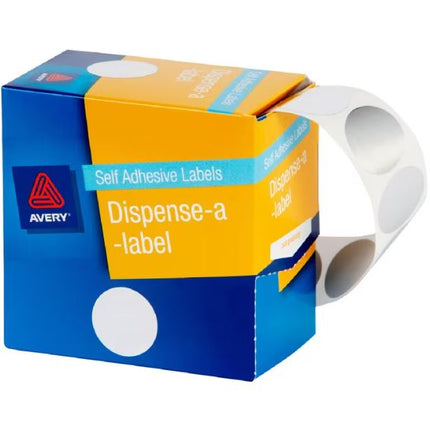 Avery Dispenser Labels 24mm Silver 250 Pack