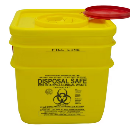 Brady Sharps Container 10L Yellow