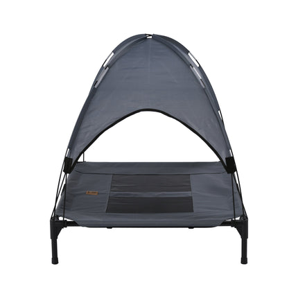 Charlie's Elevated Dog Bed With Tent Grey Large