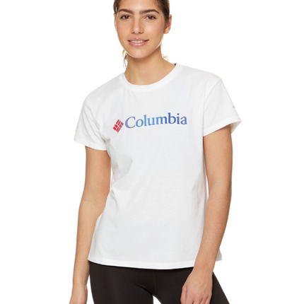 Columbia Women's Sun Trek Graphic Tee / T-Shirt / Tshirt - White Gem