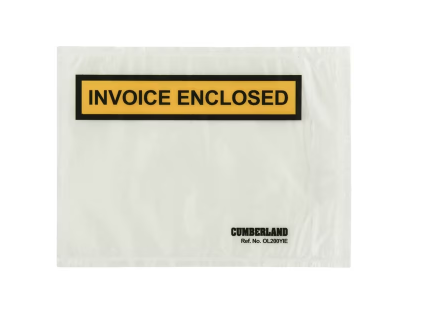 Cumberland Invoice Enclosed Envelopes 100 Pack