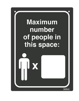 DURUS Maximum Capacity Wall Sign