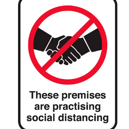 DURUS Social Distancing Premises Sign