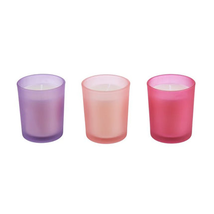 Emporium Ambience Scented Candles Set/3 Pink/Purple 23 x 8.5 x 8 cm