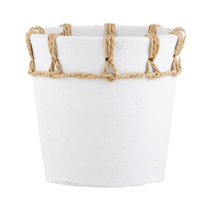 Emporium Ola Planter Pot White 8x8x21cm