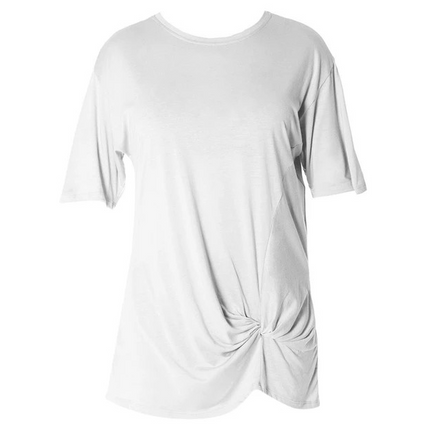 Energetiks Women's Hailey Knot Tee - Platinum