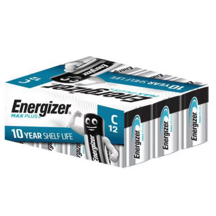 Energizer Max Plus Performance Batteries Type C 12 Pack