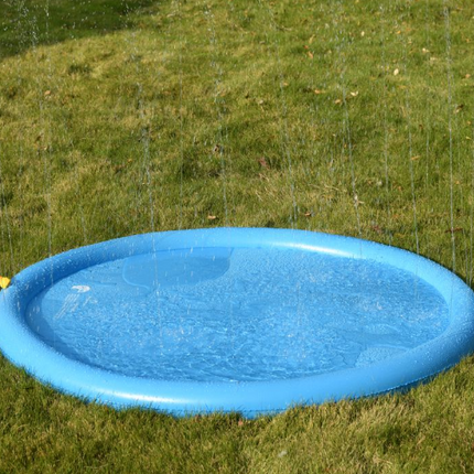 Furry Best Friends Round Pet Pool With Sprinkler Large