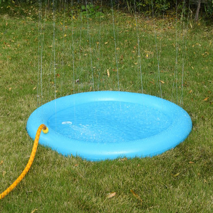 Furry Best Friends Round Pet Pool With Sprinkler Small