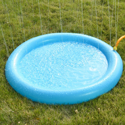 Furry Best Friends Round Pet Pool With Sprinkler Small