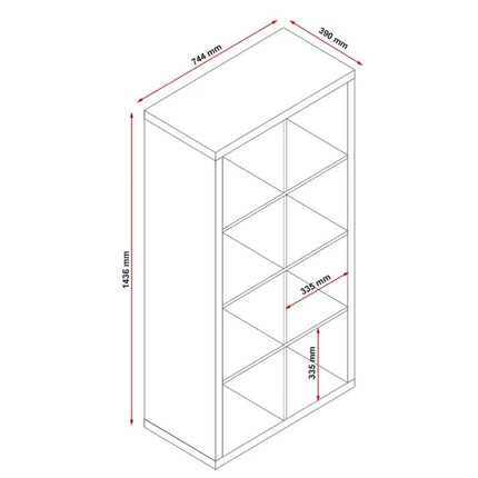 Horsen 8 Cube Bookcase