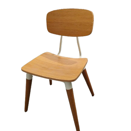 Visitor Chair - White/Timber