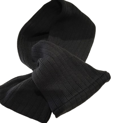 Nana Judy Cable Linear Knit Scarf - Charcoal