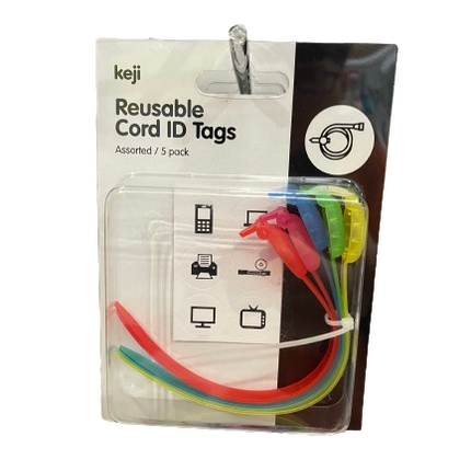 Keji Reusable Cord ID Tags - 5 Pack