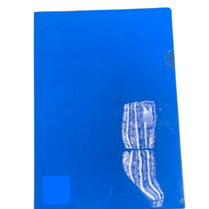 Single A4 File Letter Protector - Blue