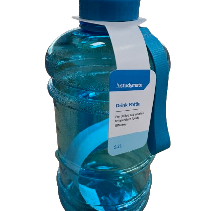 Studymate 2.2L Chug Drink Bottle - Blue