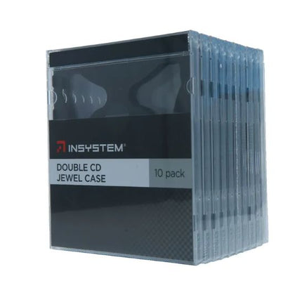 InSystem Double Jewel CD Case Black 10 Pack