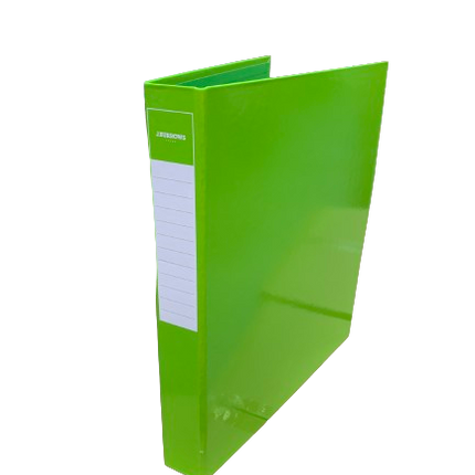 J.Burrows A4 Binder 2 D-Ring 25mm Gloss Green