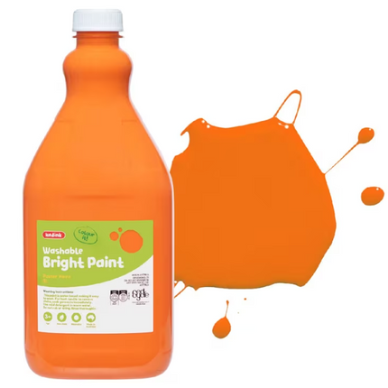 Kadink Washable Bright Poster Paint 2L Orange