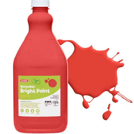 Kadink Washable Bright Poster Paint 2L Red