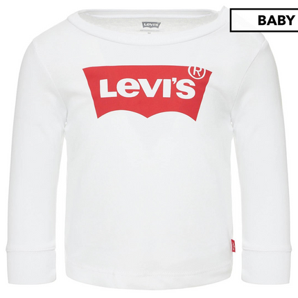 Levi's Baby Batwing Long Sleeve Tee / T-Shirt / Tshirt - White