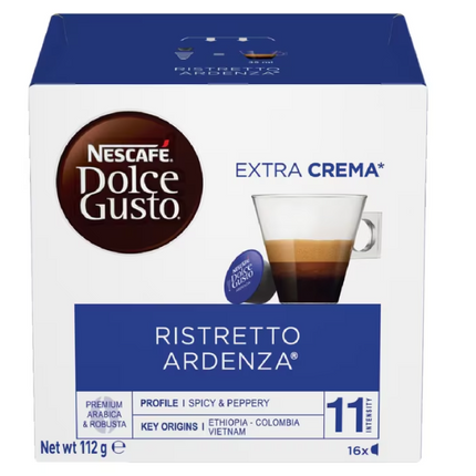Nescafe Dolce Gusto Ristretto Ardenza Coffee Capsules 16 Pack