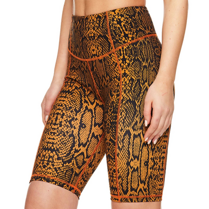 New Guard Women's Grail Bike Shorts - Amber Snake Print