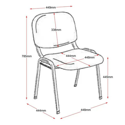 Rapidline Nova Visitor Chair Black