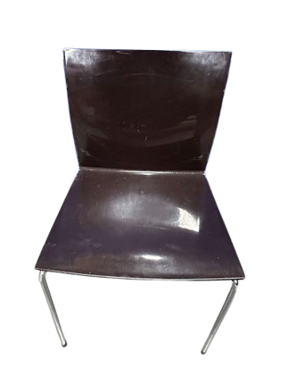 Plastic Waiting Chair - Dark Brown