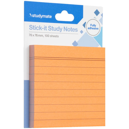Studymate Stick-it Study Notes - 76 x 76cm - Orange