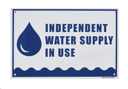 Sandleford Water Supply Sign 300 x 200mm