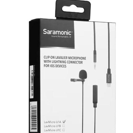 Saramonic LavMicro U1A Clip-On Microphone Lightning Black