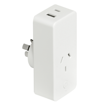Smart Single Socket Brilliant With USB-A and USB-C