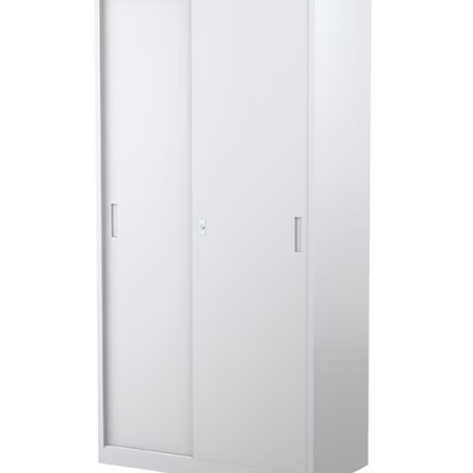 Steelco Sliding Door Cabinet 914 x 1830mm White Satin