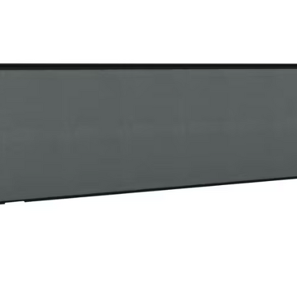 Stilford Screen 1800 W x 525 H mm Black Frame Grey Fabric