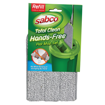 Sabco Total Clean Hands-Free Flat Mop Set - Refill