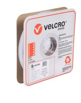 VELCRO Brand Loop Only Strips 25mm x 25m White