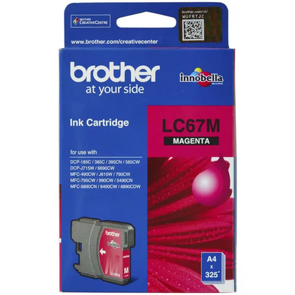 Brother LC 67 Ink Cartridge Magenta