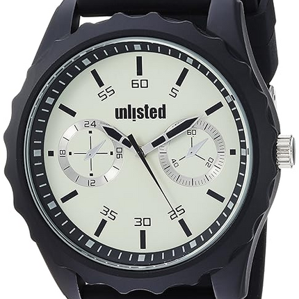 Unlisted by Kenneth Cole Men's 50mm 10031979 Watch - Black