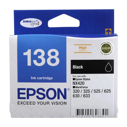 Epson 138 High Capacity Ink Cartridge Black