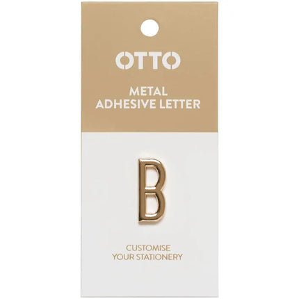 Otto Metal Initial Letter Self-Adhesive B