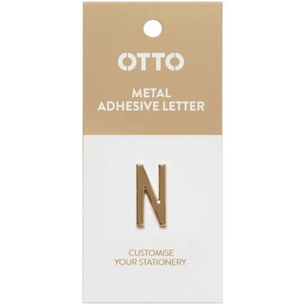 Otto Metal Initial Letter Self-Adhesive N