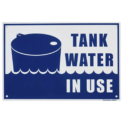 Sandleford Tank Water Sign 300 x 200mm