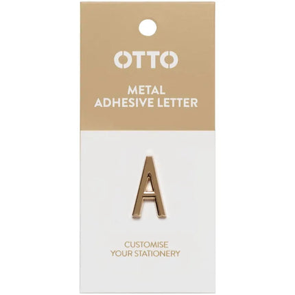 Otto Metal Initial Letter Self-Adhesive A