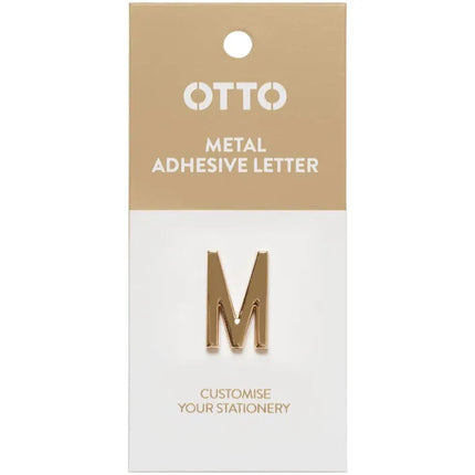 Otto Metal Initial Letter Self-Adhesive M